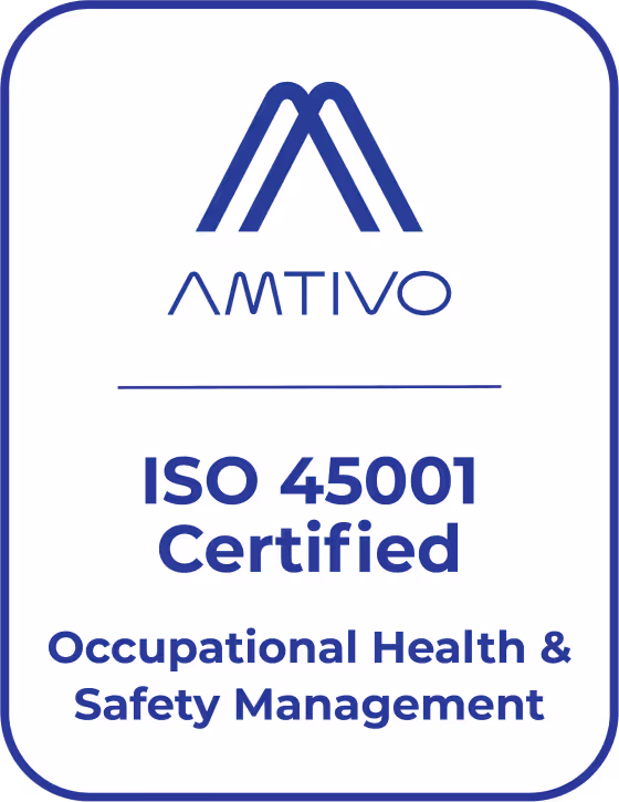 ISO 45001 certification badge