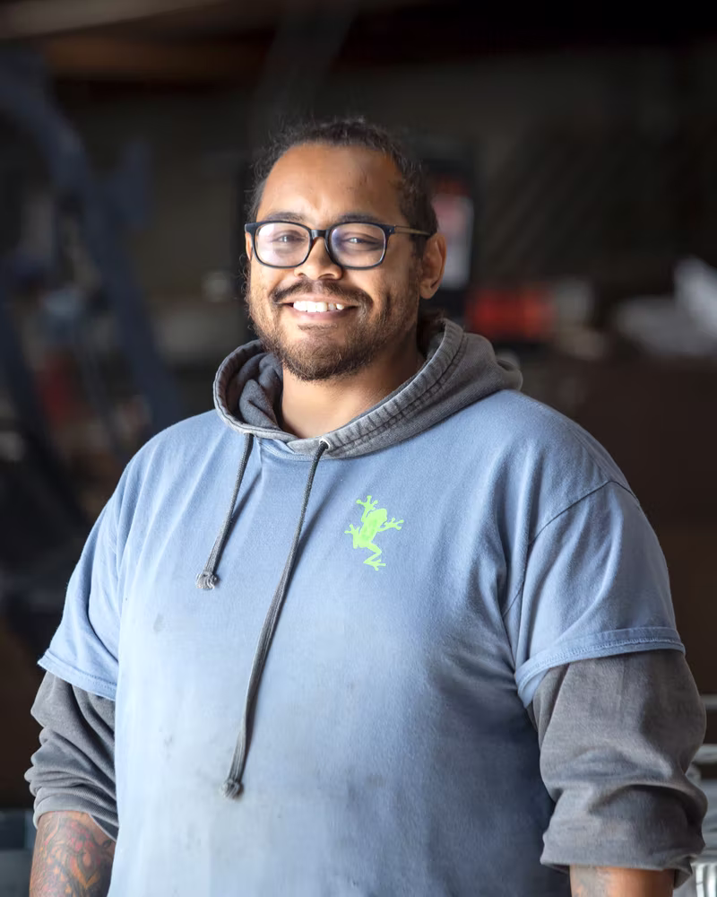 Modern Waste team member at the Sacramento facility
